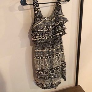 Flattering ruffle top sun dress